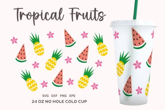 Download Summer Cold Cup 24oz Wrap SVG - Svg Collection