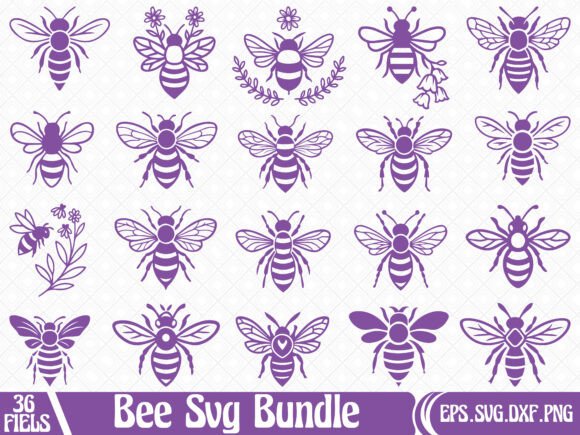 Download Bee SVG Bundle for Cricut - Svg Collection