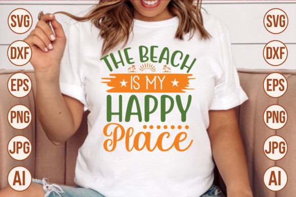 Download The Beach is My Happy Place SVG Cut File - Svg Collection