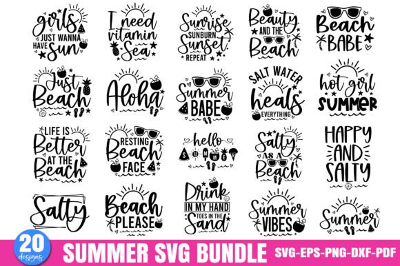 Download Summer SVG Bundle,Funny Beach Quotes SVG - Svg Collection