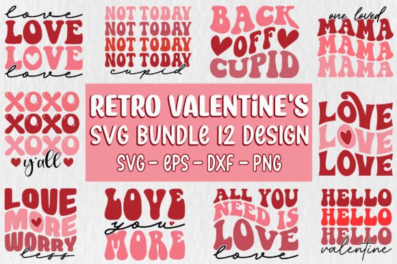 Download Retro Valentine's SVG Bundle - Svg Collection