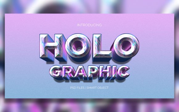 Download HOLO GRAPHIC TEXT EFFECT - Holo Collection