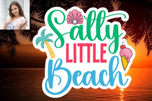 Download Salty Little Beach SVG Sticker Design - Svg Collection