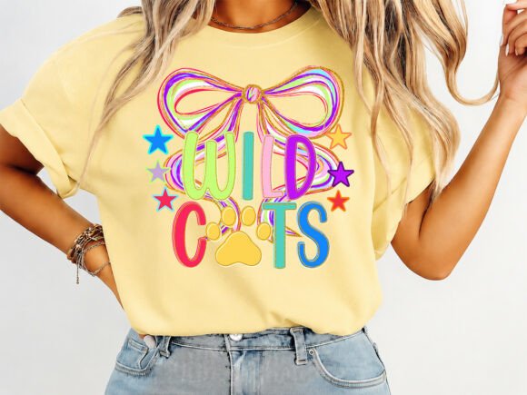 Download Wild Cats Bow T-Shirt SVG PNG Design - Svg Collection