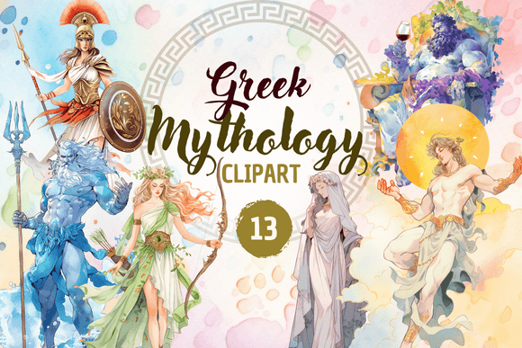 Download Greek Mythology Olympian Gods - Clipart - Holo Collection