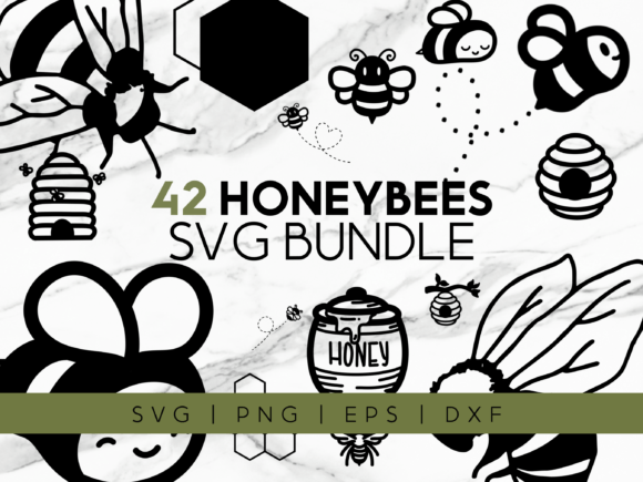 Download Honey Bee SVG Bundle - Svg Collection