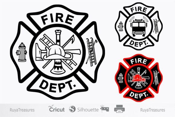 Download Firefighter Maltese Cross Fire Dept Svg - Svg Collection