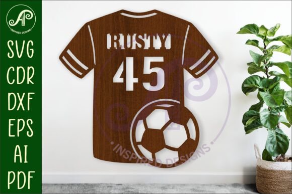 Download Soccer Shirt Name Sign Svg Laser Cut - Svg Collection
